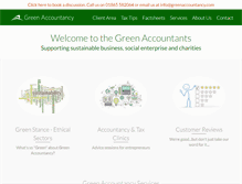 Tablet Screenshot of greenaccountancy.com